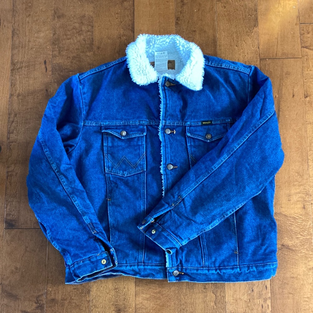 Wrangler Western Sherpa Lined Men’s Denim Jacket